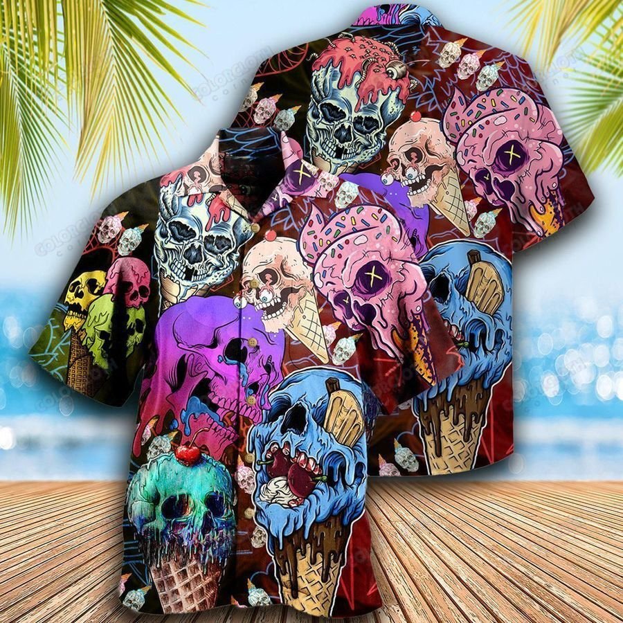 Skull And Ice Cream Hawaii Shirt Ha46163