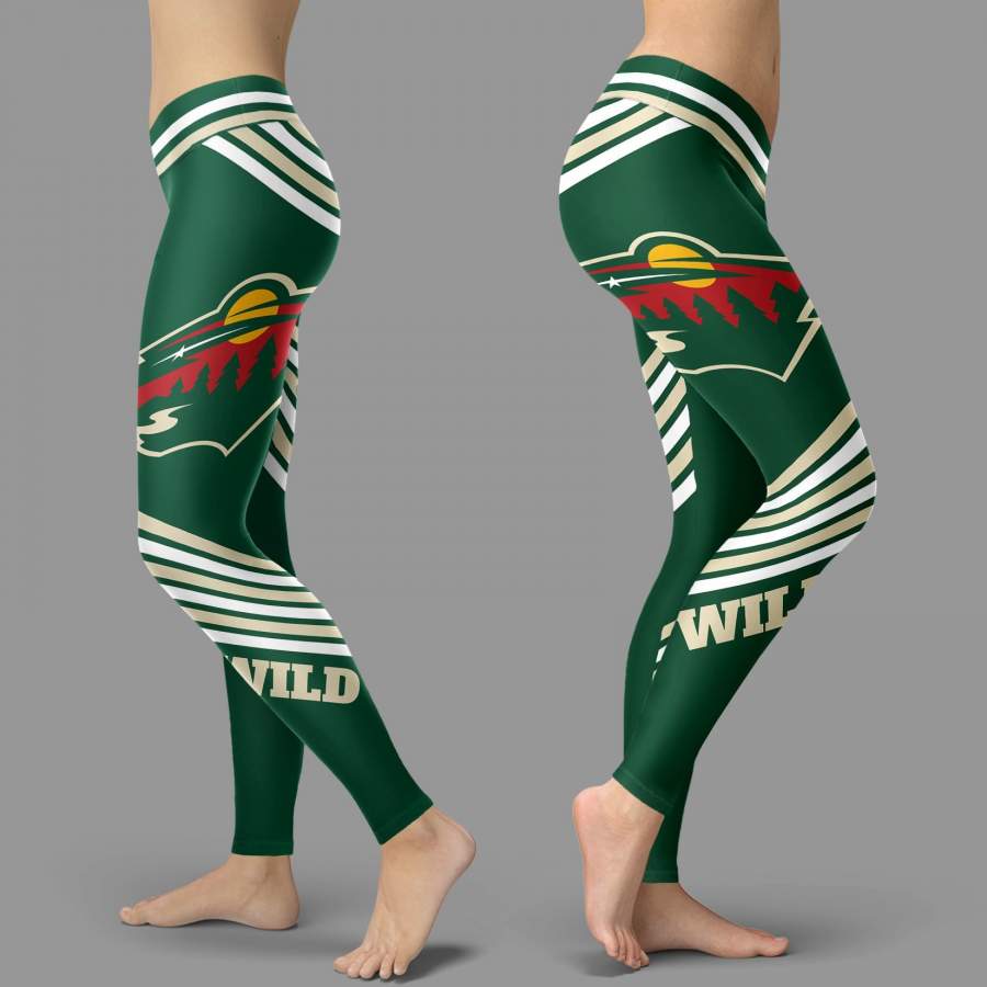 Straight Cute Beautiful Attractive Minnesota Wild Leggings