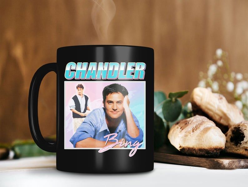 Black Mug Retro Vintage Chandler Bing Mug Matthew Perry Mug Friend TV Shows Mug Premium Sublime Ceramic Coffee Mug H99