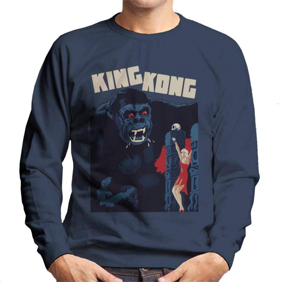 King Kong Classic Movie Poster Men’s Sweatshirt