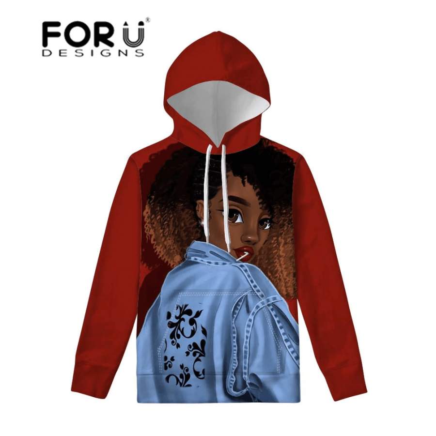 Black Girl Love Candy Hoodie 3D All Over Print Custom Name #V