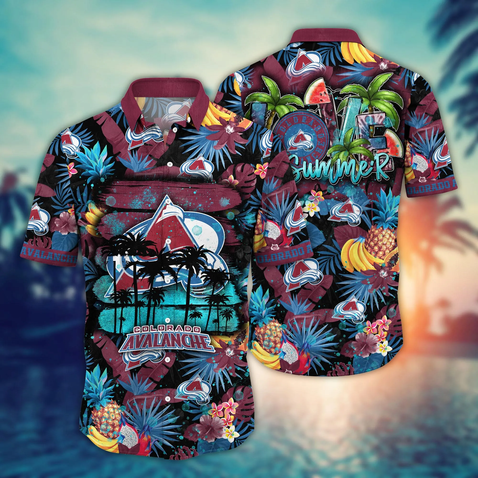 Colorado Avalanche Nhl Hawaiian Shirt Beach Ballstime Aloha Shirt