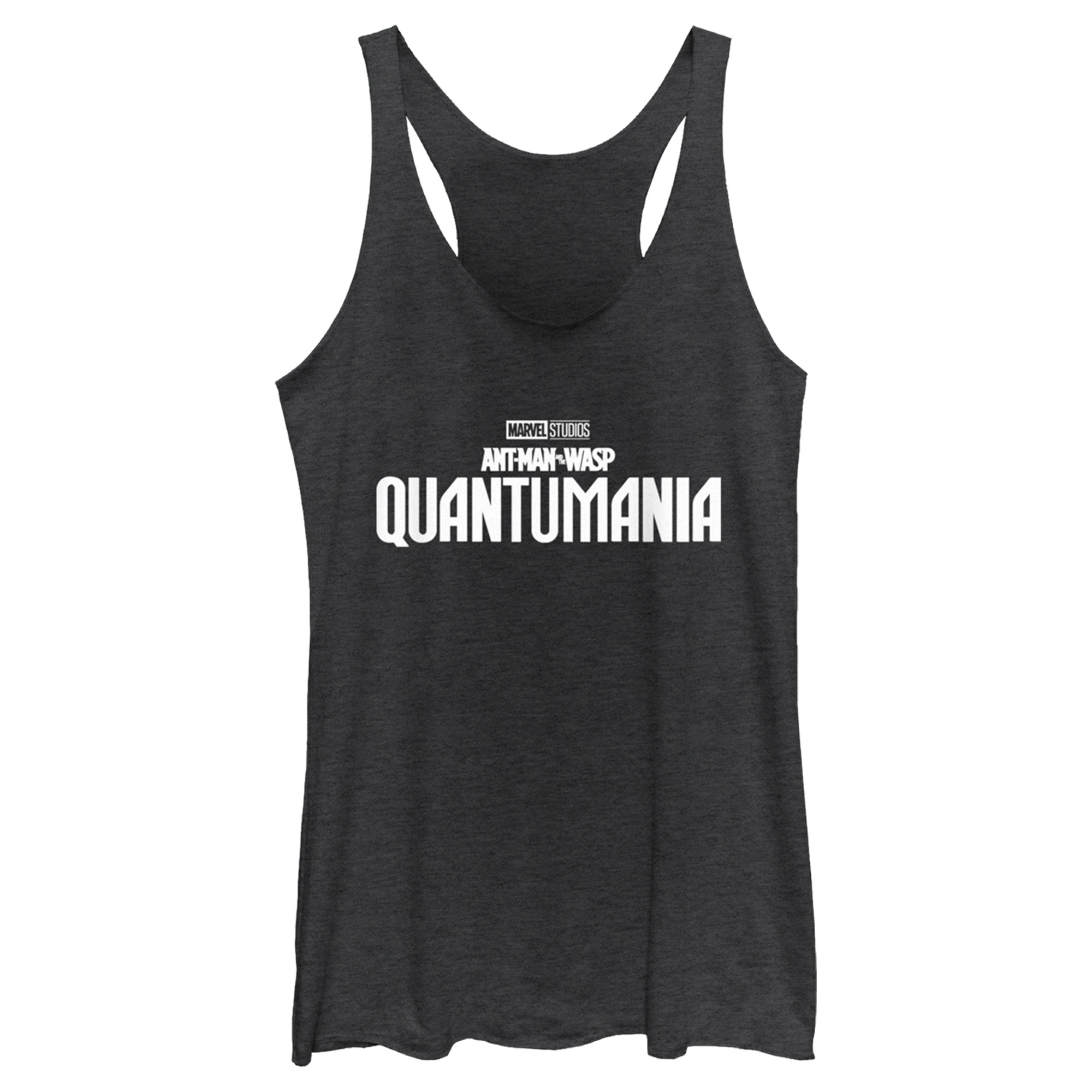 Women’S Ant-Man And The Wasp: Quantumania Movie Logo White Racerback Tank Top