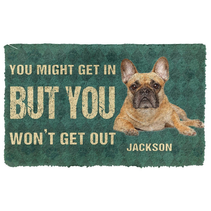 Waybackapparel Keep Door Closed French Bulldogs Dog Custom Gender 3D Doormat