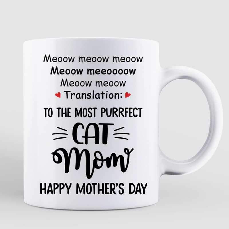 Happy Mother‘s Day Cat Meow Meow Personalized Mug