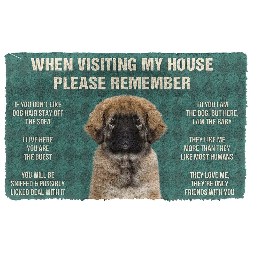 Gearhumans  Gearhuman 3D Please Remember Caucasian Shepherd Dogs House Rules Custom Doormat