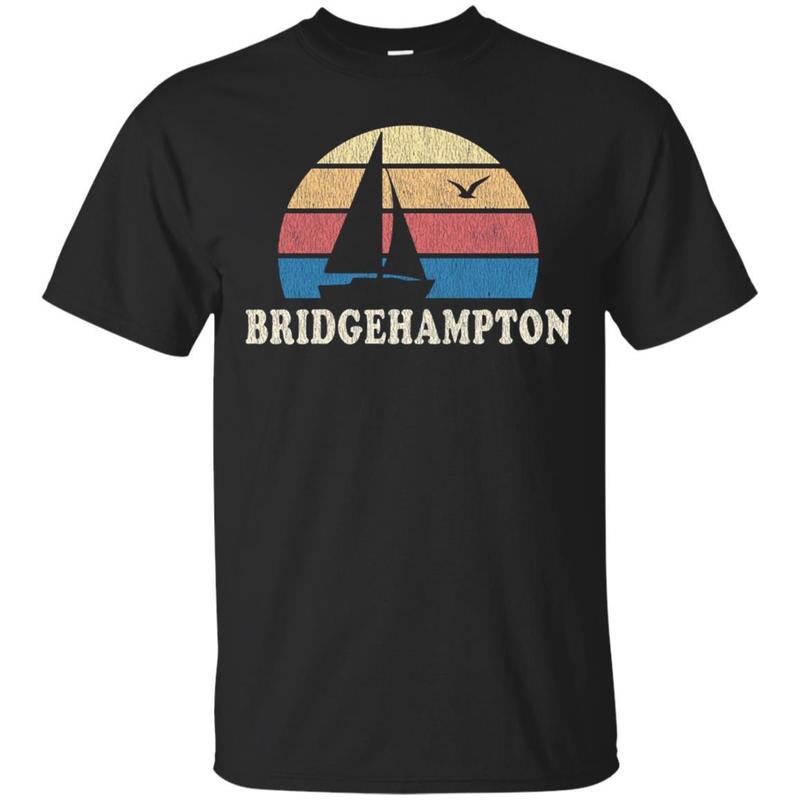 Bridgehampton NY T-Shirt Vintage Sailboat 70s Throwback Tee