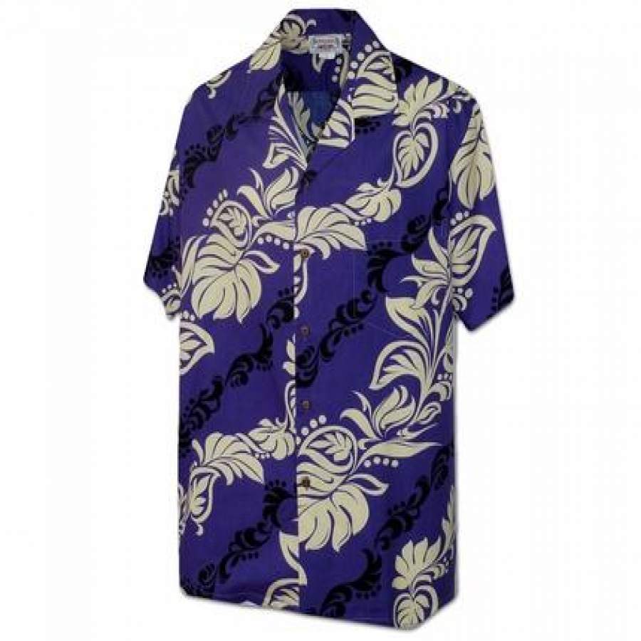 Island Lei Purple Hawaii Shirt Ha29345