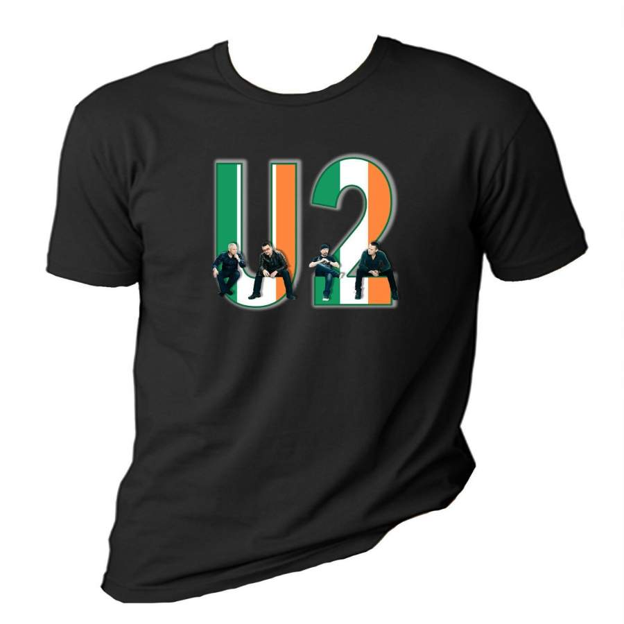 U2 t shirt – U2 with Irish Flag