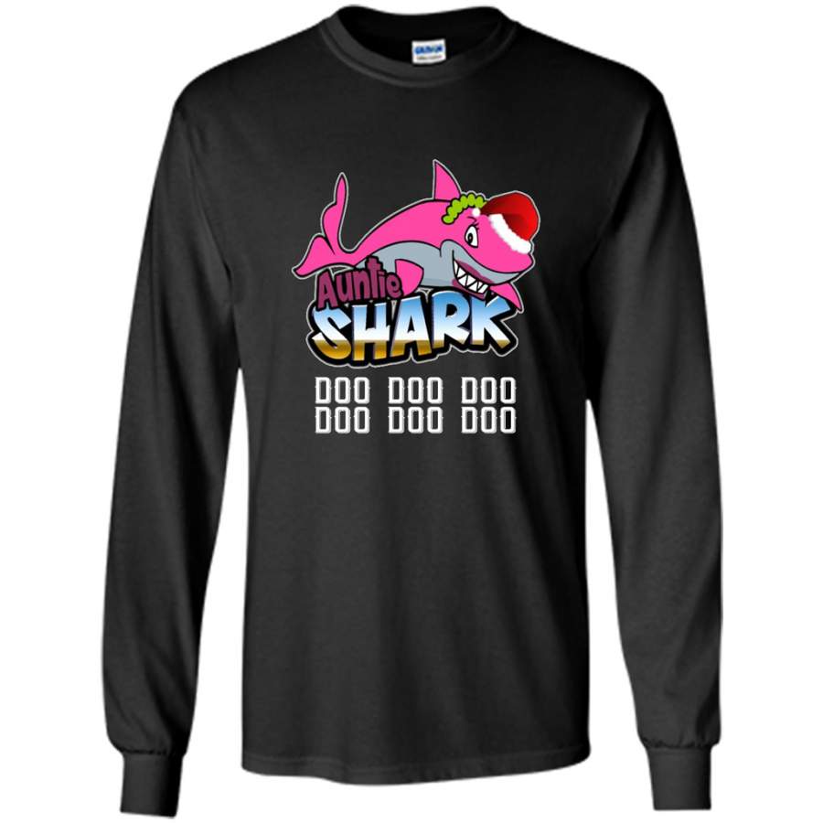 Auntie Shark Doo Doo Doo 1 – Gildan Long Sleeve Shirt