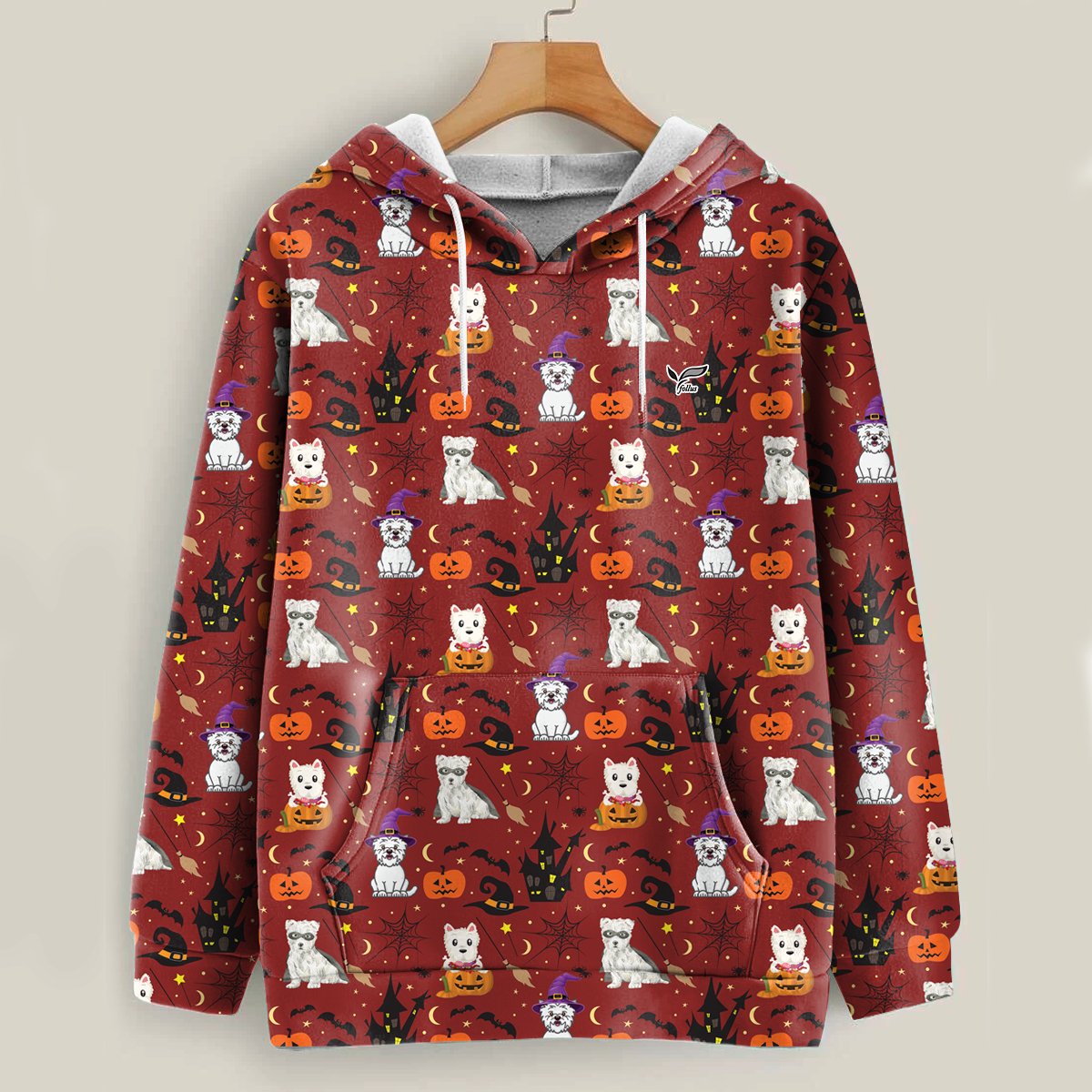 Ready To Pawty – West Highland White Terrier Halloween Hoodie
