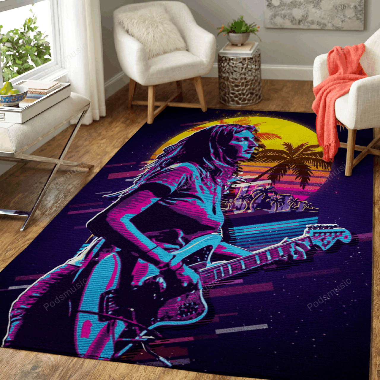 Emily Kokal – Artwork Music Synthwave 80S Art For Fans Area Rug Carpet