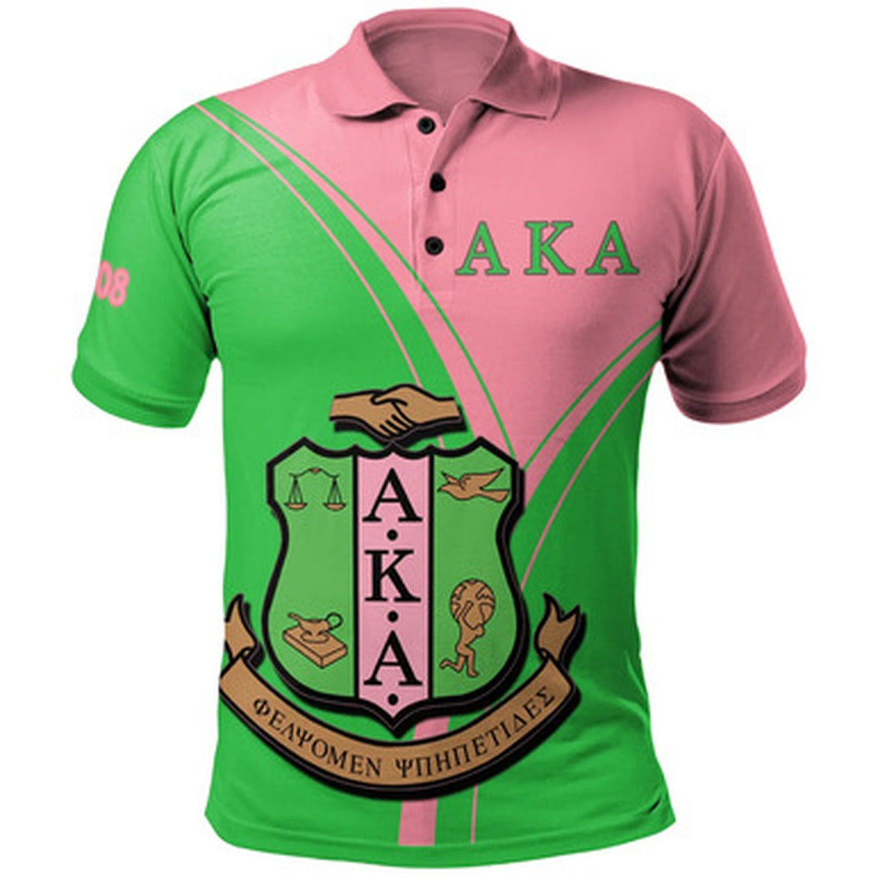 Alpha Kappa Alpha Polo Shirt Sorority Pride Polo Shirt