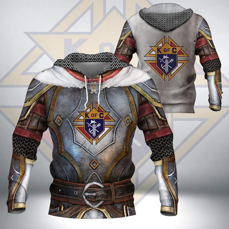 KNIGHTS OF COLUMBUS ARMOR HOODIE 3D Full Printing