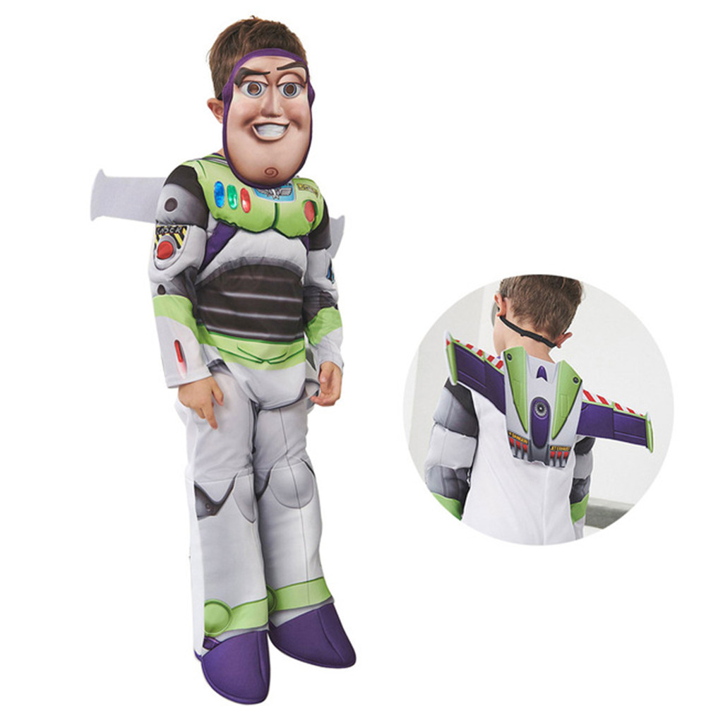 Buzz Lightyear Costume Kids Halloween Costume for Children Carnival Party Clothing alx