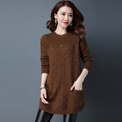 2022 New Korean Women’s Autumn Long Long-sleeved Sweater Tops Female winter Loose Bottoming Shirt O-neck Pullover Sweaters Lady alx