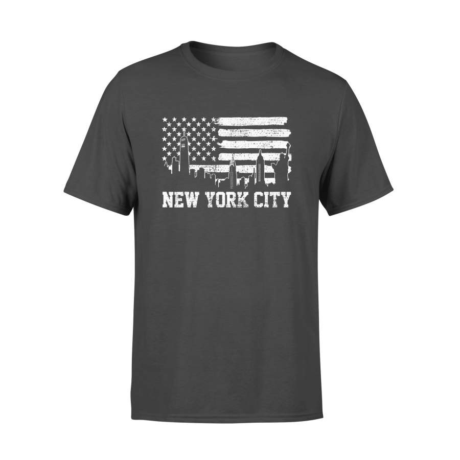 Vintage New York City Skyline NYC Souvenir Big Apple Trip T-Shirt – Standard T-shirt