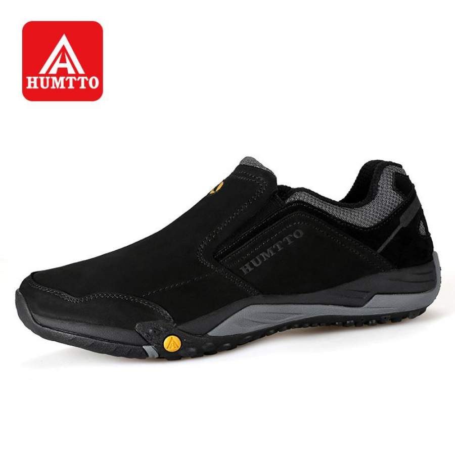 HUMTTO Outdoor Walking Shoes Men Trekking  Climbing Camping Leather Sneakers Winter Sports Light Non-slip Wearable