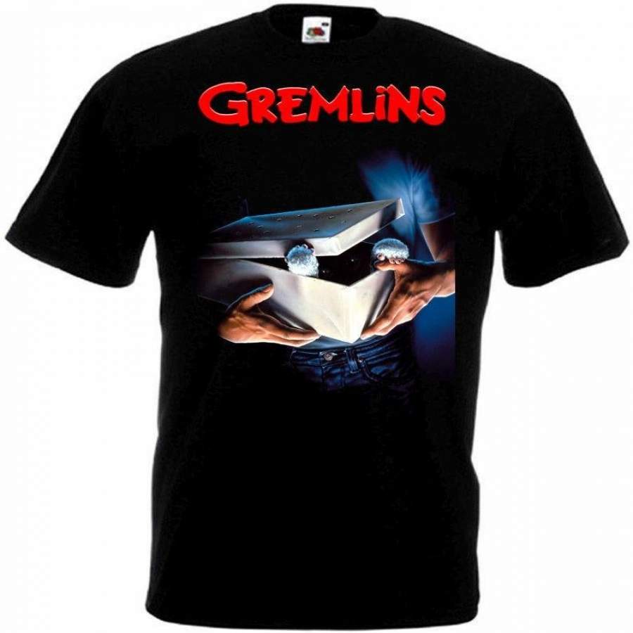 Gremlins 1 Movie Poster T Shirt Black