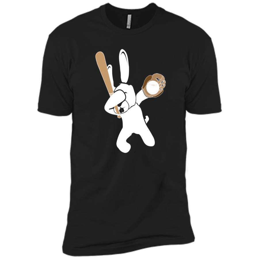 Dabbing Hip Hop Bunny Easter Shirt Dab Baseball Rabbit Dance Next Level Premium Short Sleeve Tee