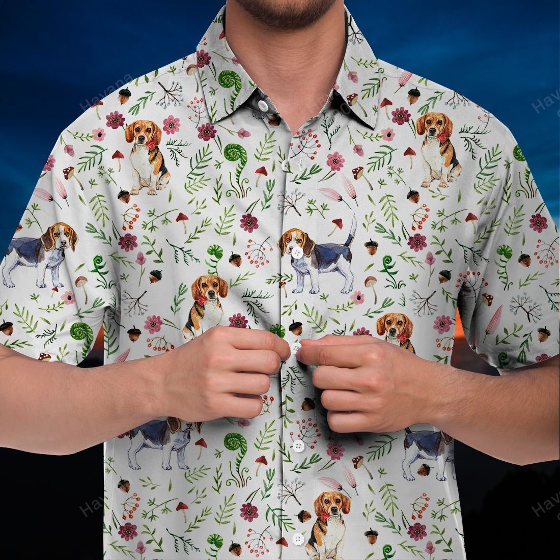 Beagle Hawaiian Shirt Land Of Love