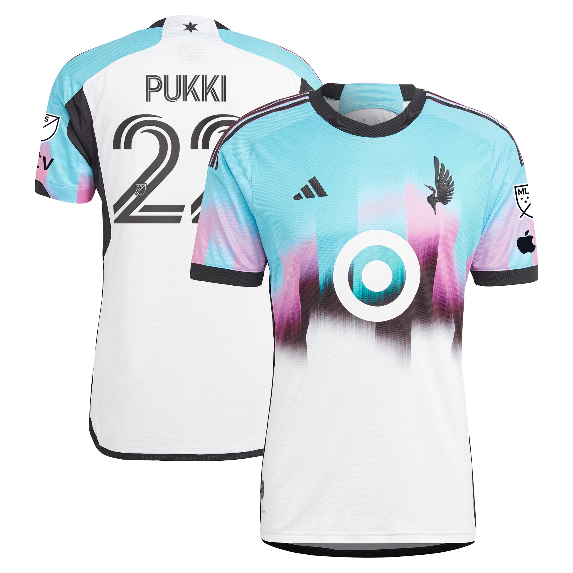 Teemu Pukki Minnesota United FC 2024 The Northern Lights Kit Authentic Player Jersey – White