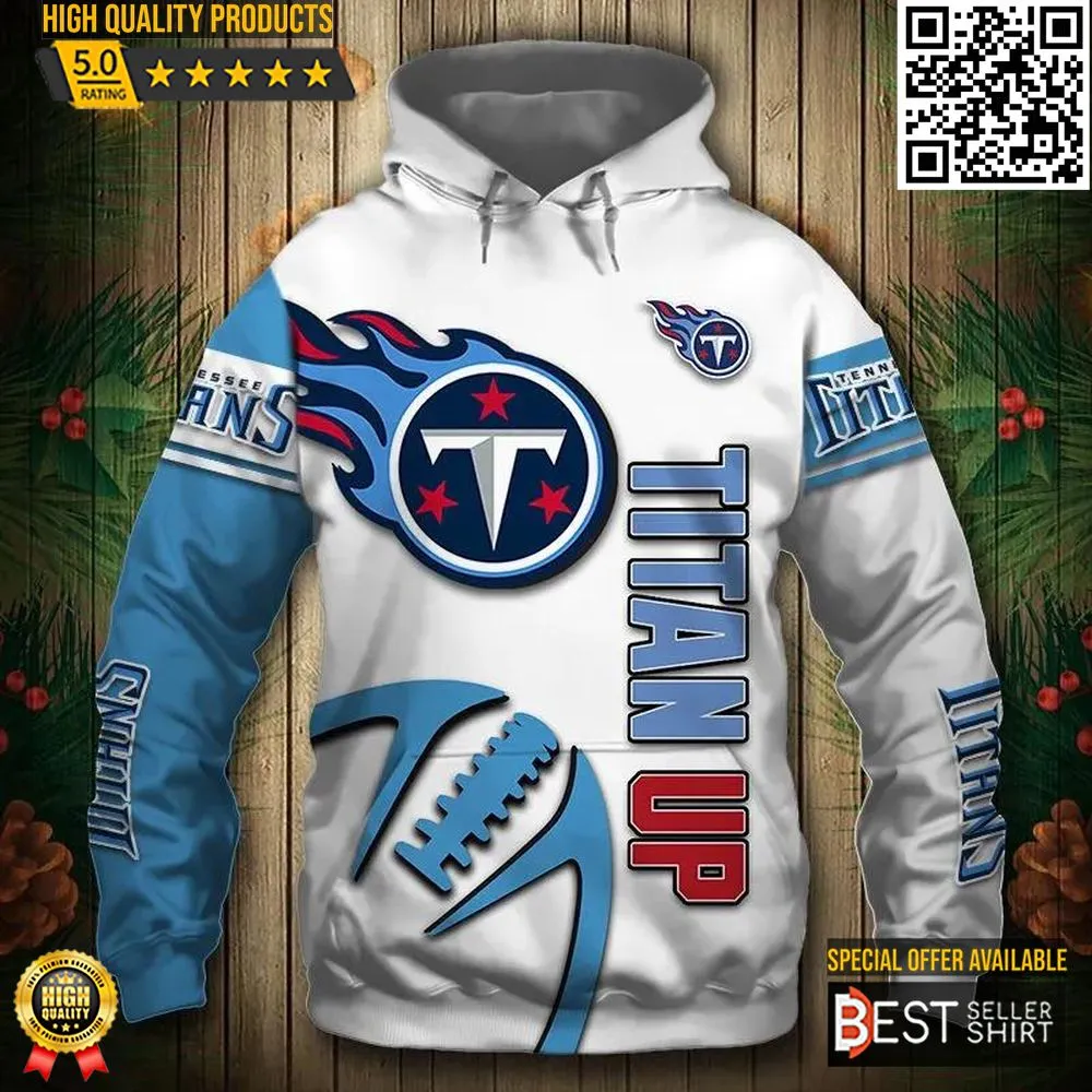 Tennessee Titans Logo 3D Hoodie Football Jersey 3D Balls