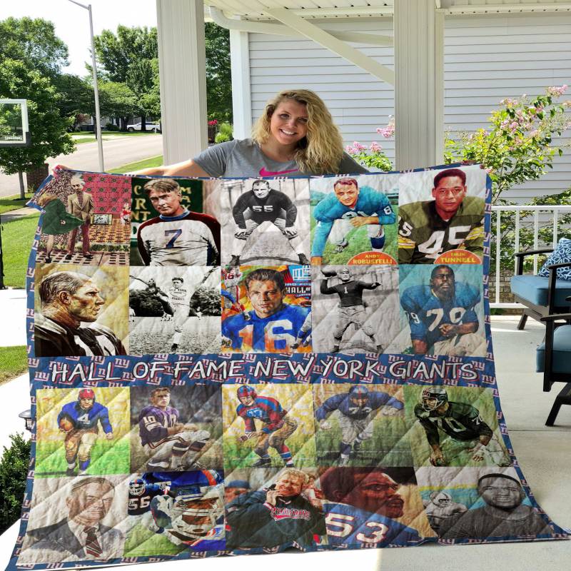 New York Giants Quilt Blanket For Fans