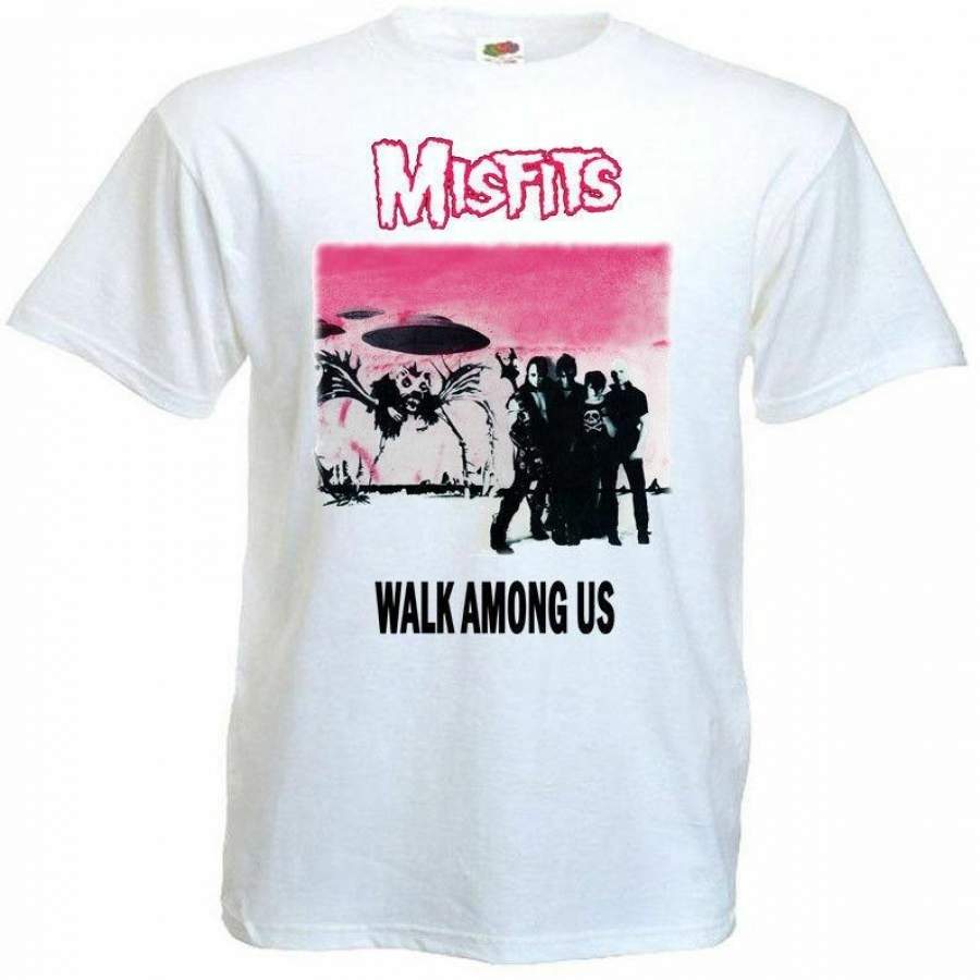 Misfits V1 Poster T Shirt White All Sizes S-5Xl