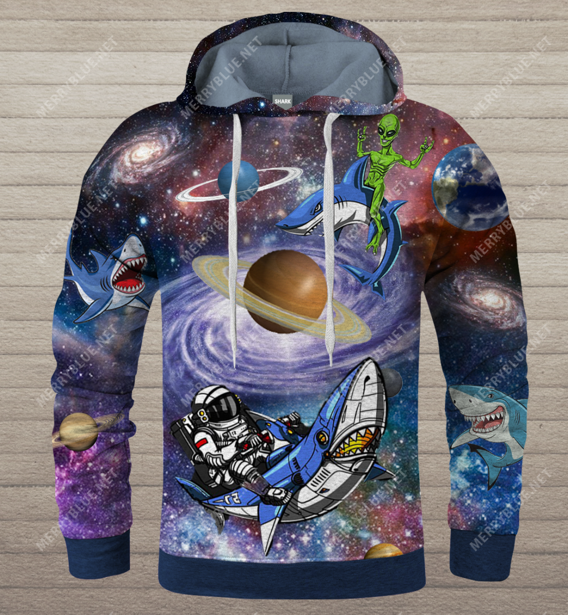 Sharks In The Space Hoodie