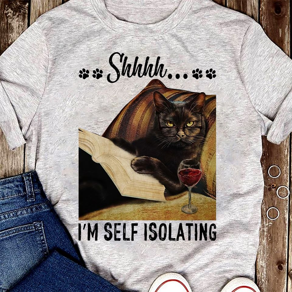 Paws Shhhh I’m Self Isolating Standard Men T-shirt