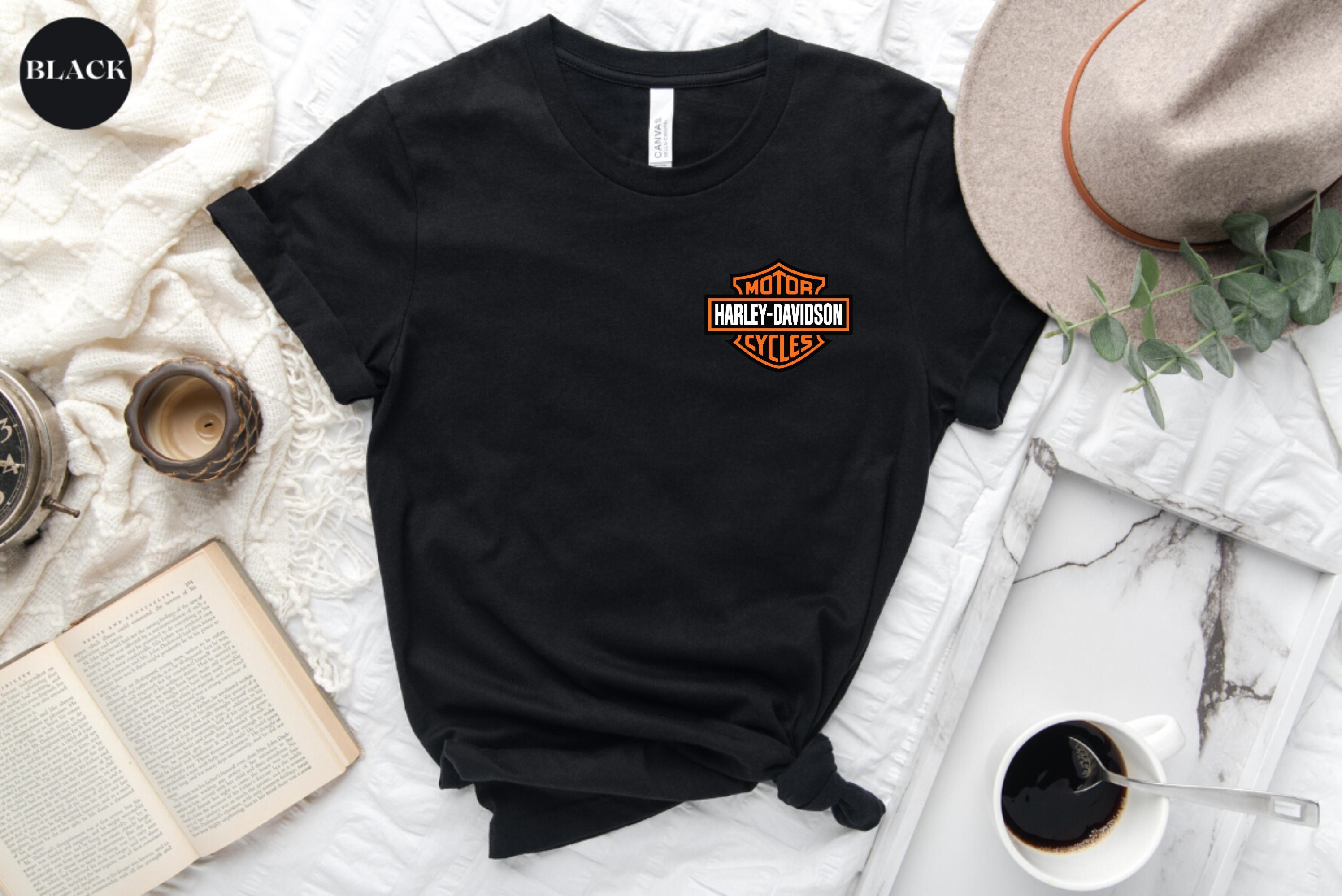 Harley Davidson Tshirt,Pocket Harley Davidson Shirt,Harley Motor Cycles Tee,Harley Davidson Vintage Shirt,Motor Shirt,Motorcycle Tee