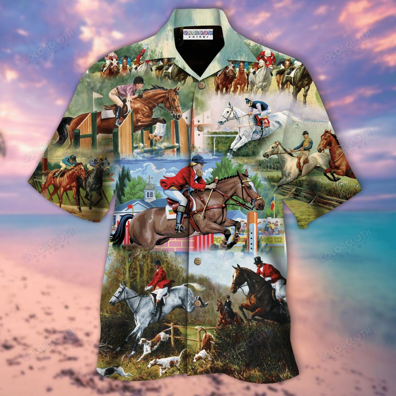 Riding Horse Aloha Hawaii Shirts For Men Women Ha35959