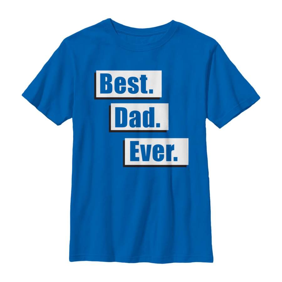 LOST GODS Boy’s Father’s Day Best Dad Ever Fact T-Shirt