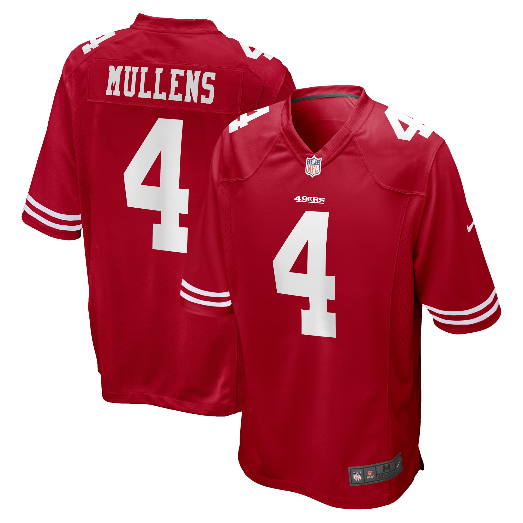 Men’s San Francisco 49ers Nick Mullens Scarlet Game Player Jersey