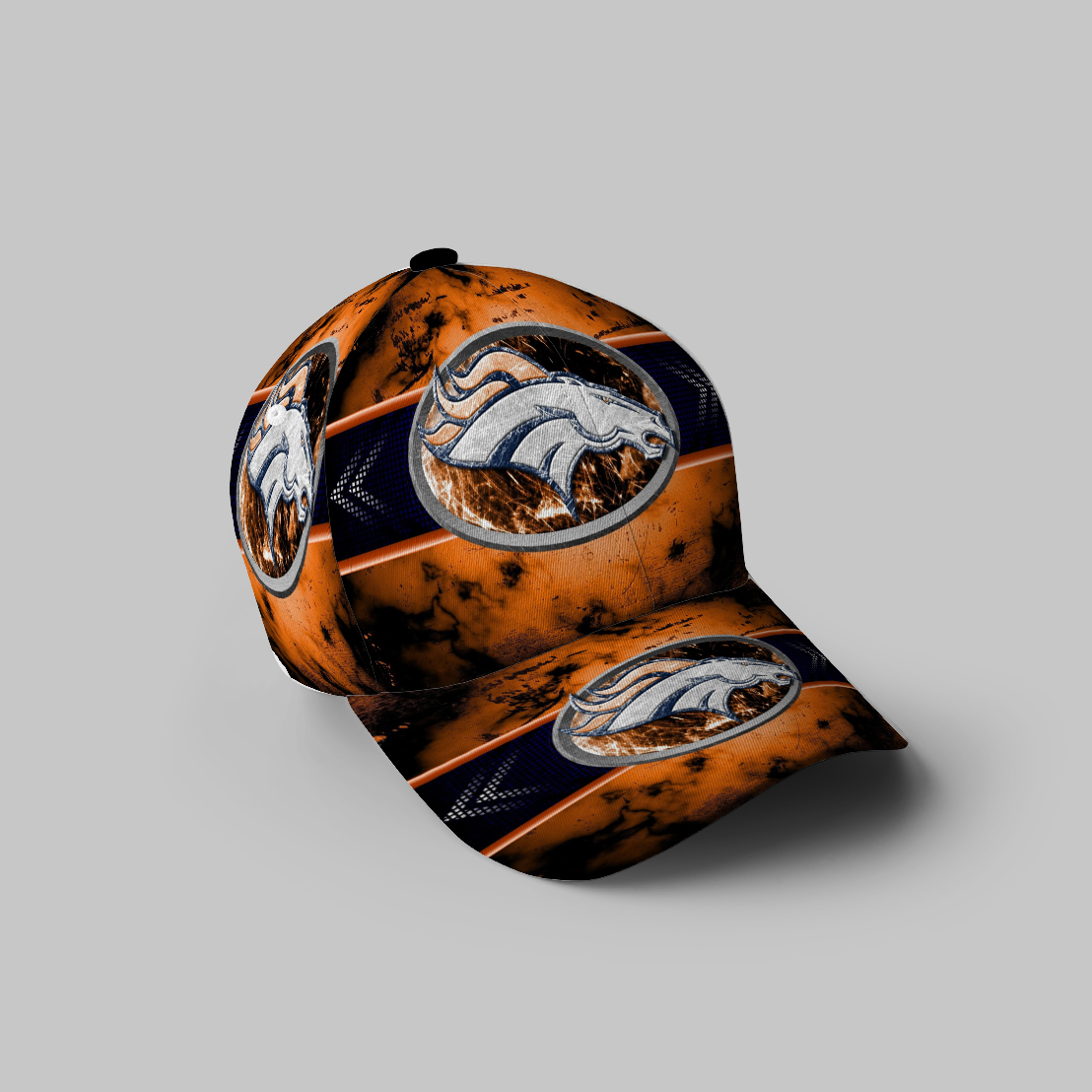 Denver Broncos Emblem V21 3D Printing Baseball Cap Classic Hat