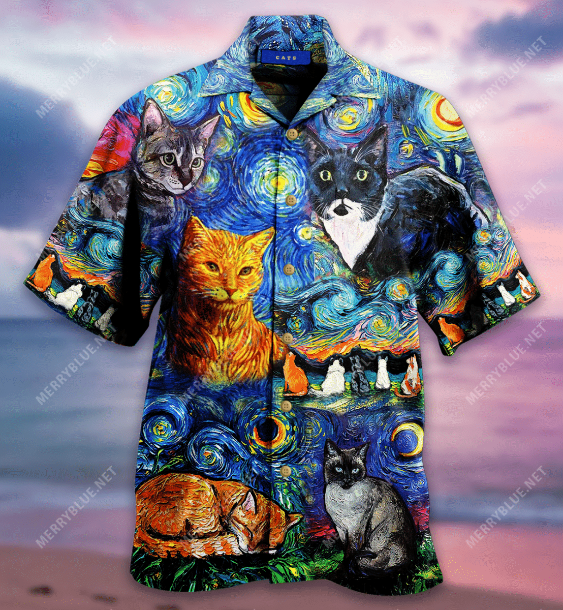 Shop Cat Hair Is Like Glitter Without The Sparkle Unisex Hawaii Shirt Ha43691