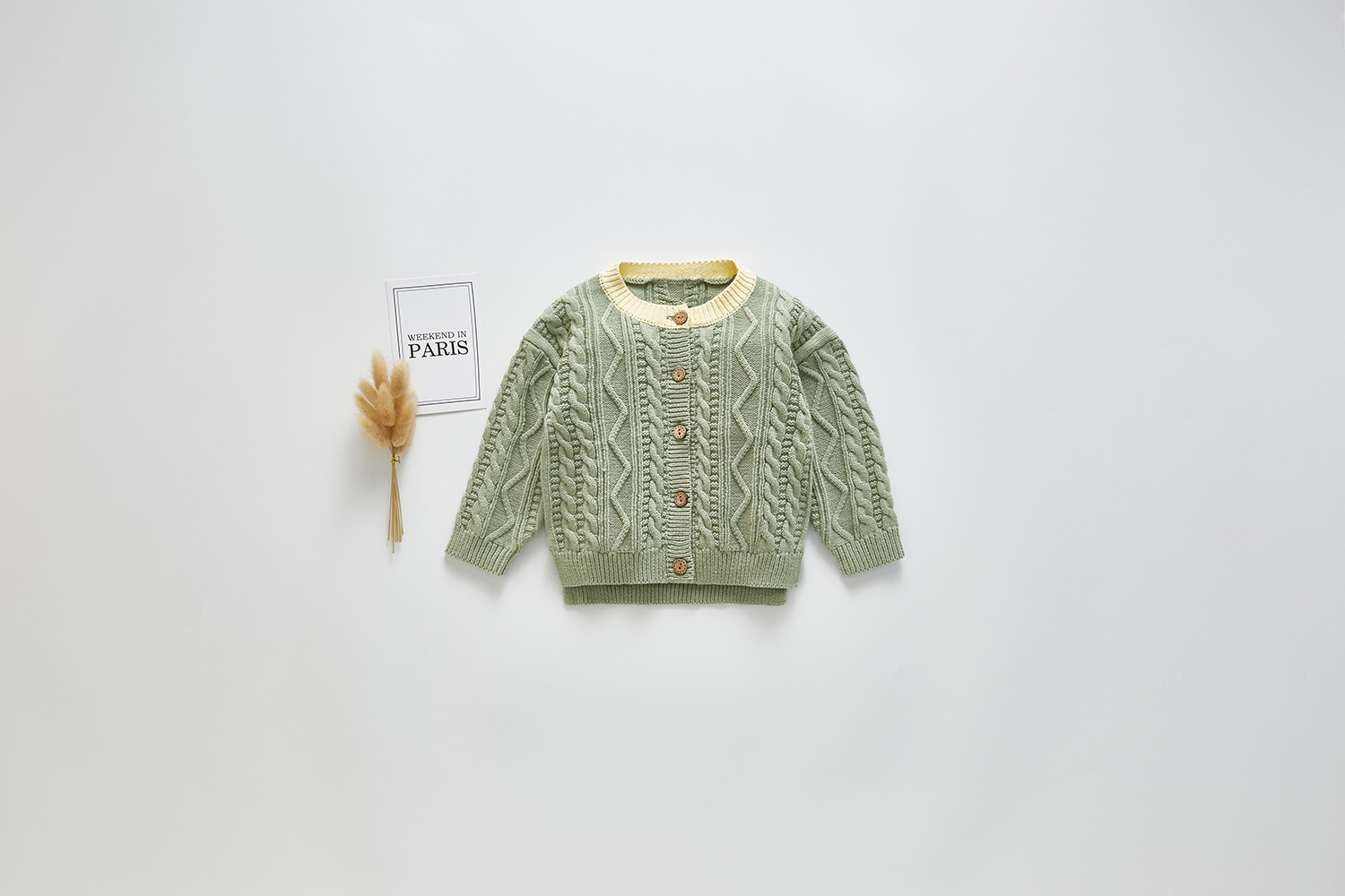 2022 infant sweater knitted twist cardigan for boys and girls alx