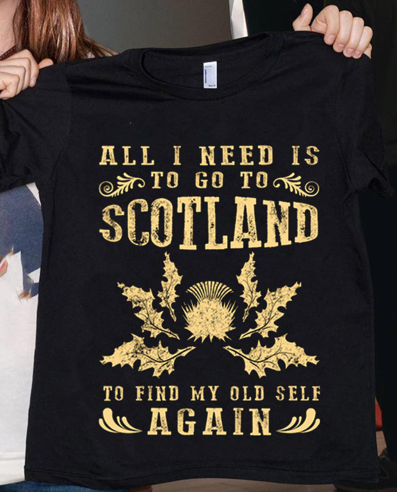 All I Need Is To Go To Scotland To Find My Old Self Again Gift Standard/Premium T-Shirt