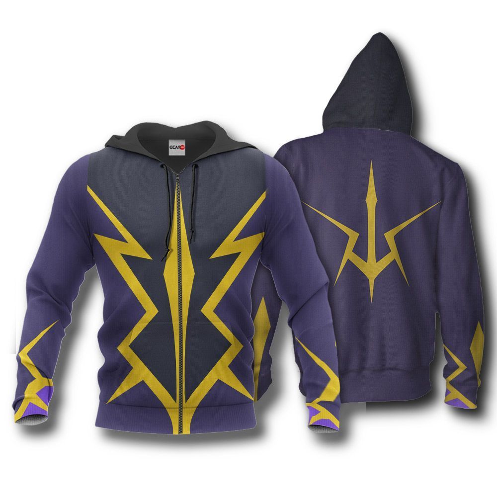 Zero Lelouch Uniform Hoodie Code Geass Lelouch of the Rebellion Anime Zip Jacket