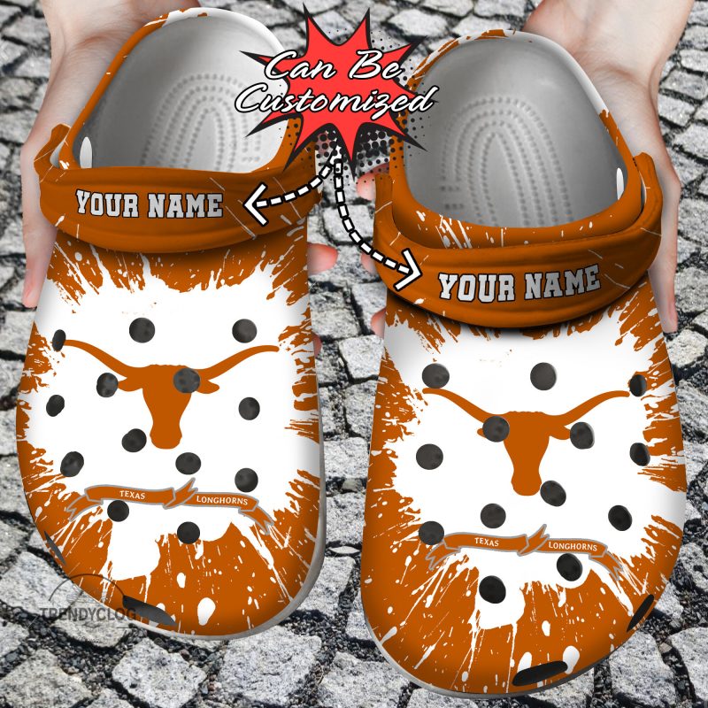 Sport Personalized T Longhorns University Team Clog Shoes