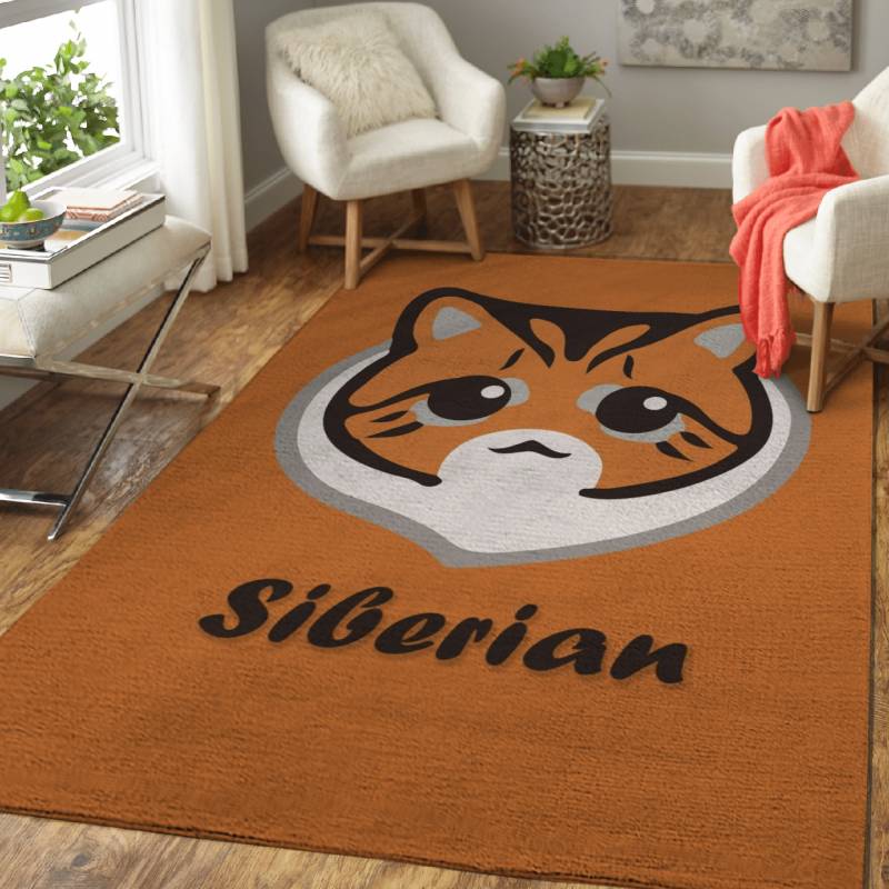 Siberian Cat – Animals Area Rug Carpet