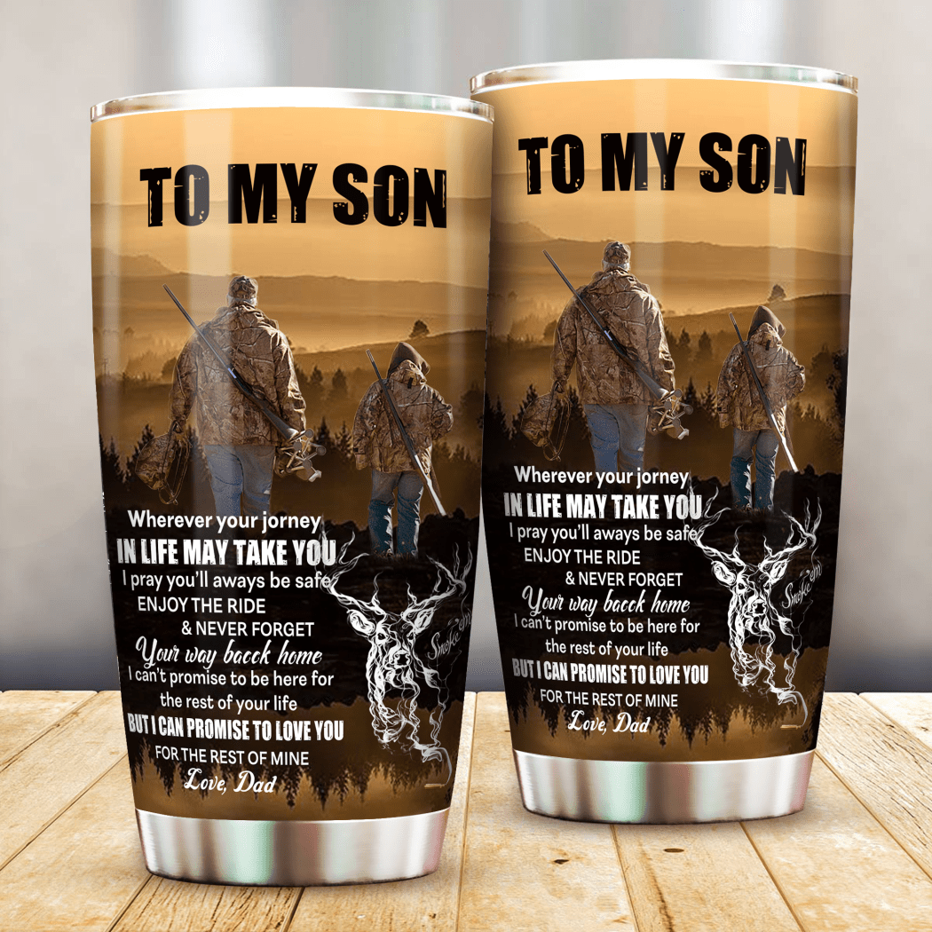 Wherever Your Journey In Life – Deer Dad To Son All Over Print