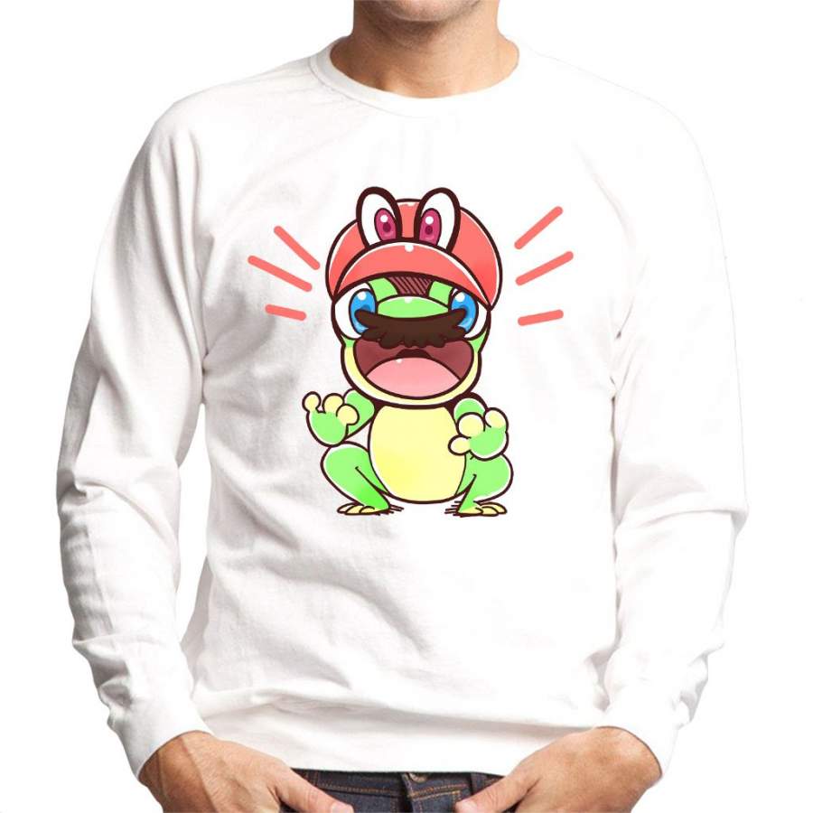 Super Mario Odyssey Cappy Frog Men’s Sweatshirt