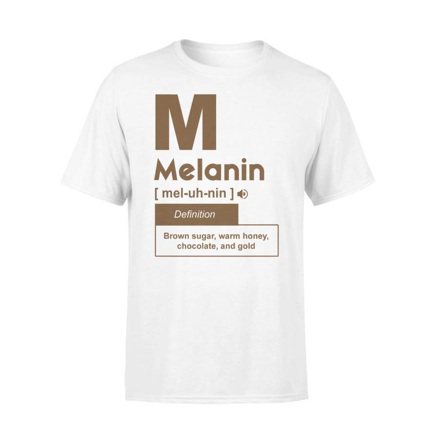 Melanin Definition Brown Sugar Warm Honey Chocolate And Gold T-shirt