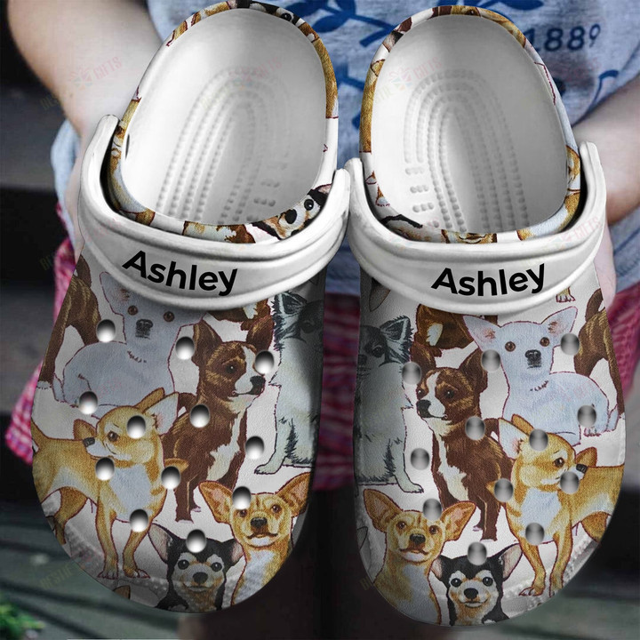 Personalized Chihuahua Crocs Classic Clogs Shoes