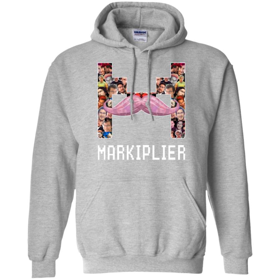 AGR markiplier-logo-collage Gildan Pullover Hoodie