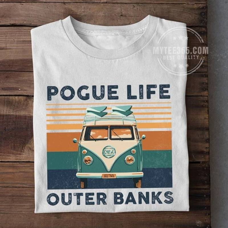 Vintage pogue life outer banks t shirt
