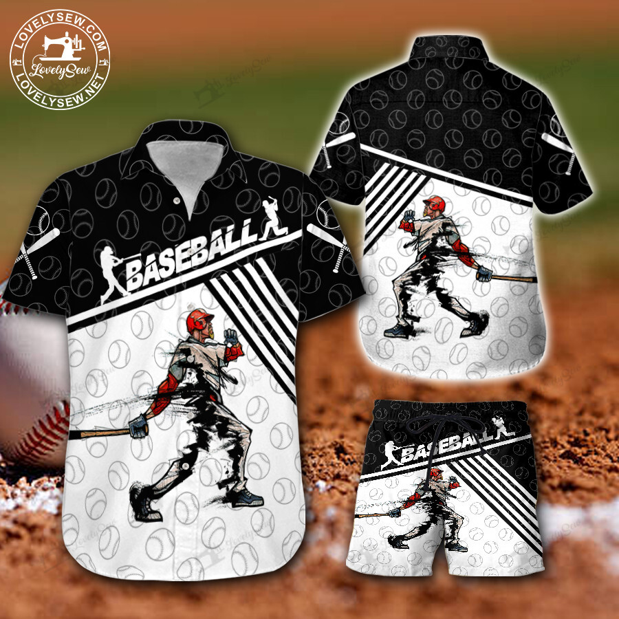 Baseball Player Hawaii Shirt Shorts Ha40959