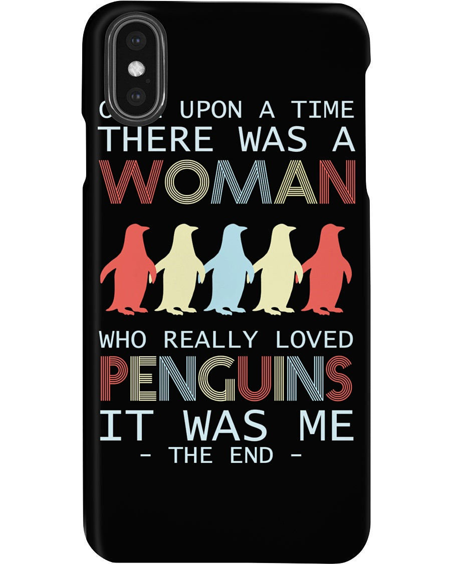 A Woman Really Loved Penguins Custom Design For Penguin Lovers Phone case